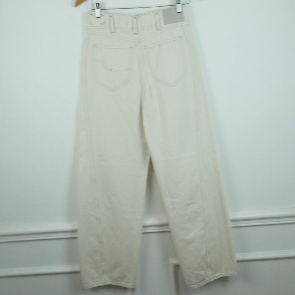 We The Free Aster Straight Jeans White Size 28 NWT High Rise Relaxed Rigid Denim - Picture 11 of 12